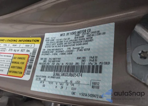 2018 Lincoln Mkz Hybrid Reserve z USA, uszkodzony, nr VIN 3LN6L5MUXJR605474